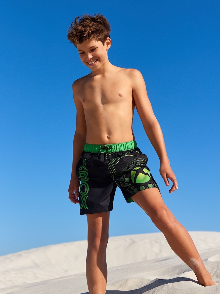Black Xbox Swim Shorts (3-16yrs) - Image 2 of 7