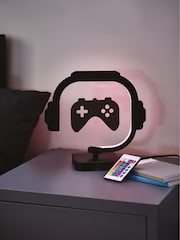 Black Gamer Controller LED	Table Light - Image 2 of 10