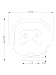 Black Gamer Controller LED	Table Light - Image 4 of 10