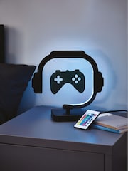 Black Gamer Controller LED	Table Light - Image 5 of 10