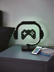 Black Gamer Controller LED	Table Light - Image 7 of 10