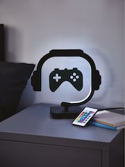 Black Gamer Controller LED	Table Light - Image 8 of 10