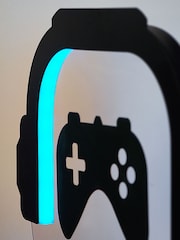 Black Gamer Controller LED	Table Light - Image 9 of 10