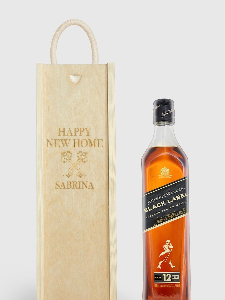 Personalised New Home Gift Box With Johnnie Walker by Gifted Drinks - Image 1 of 4