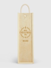 Personalised Merry Christmas Gift Box with White Wine by Gifted Drinks - Image 2 of 4