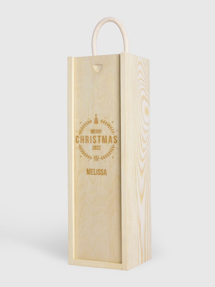 Personalised Merry Christmas Gift Box with White Wine by Gifted Drinks - Image 4 of 4