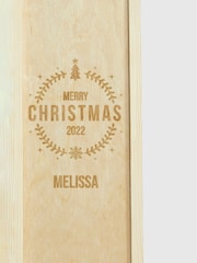 Personalised Merry Christmas Gift Box with Red Wine by Gifted Drinks - Image 3 of 4