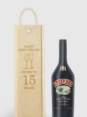 Personalised Happy Anniversary Gift Box with Baileys 70cl by Gifted Drinks - Image 1 of 4