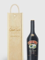 Personalised Good Luck Gift Box with Baileys 70cl by Gifted Drinks - Image 1 of 4