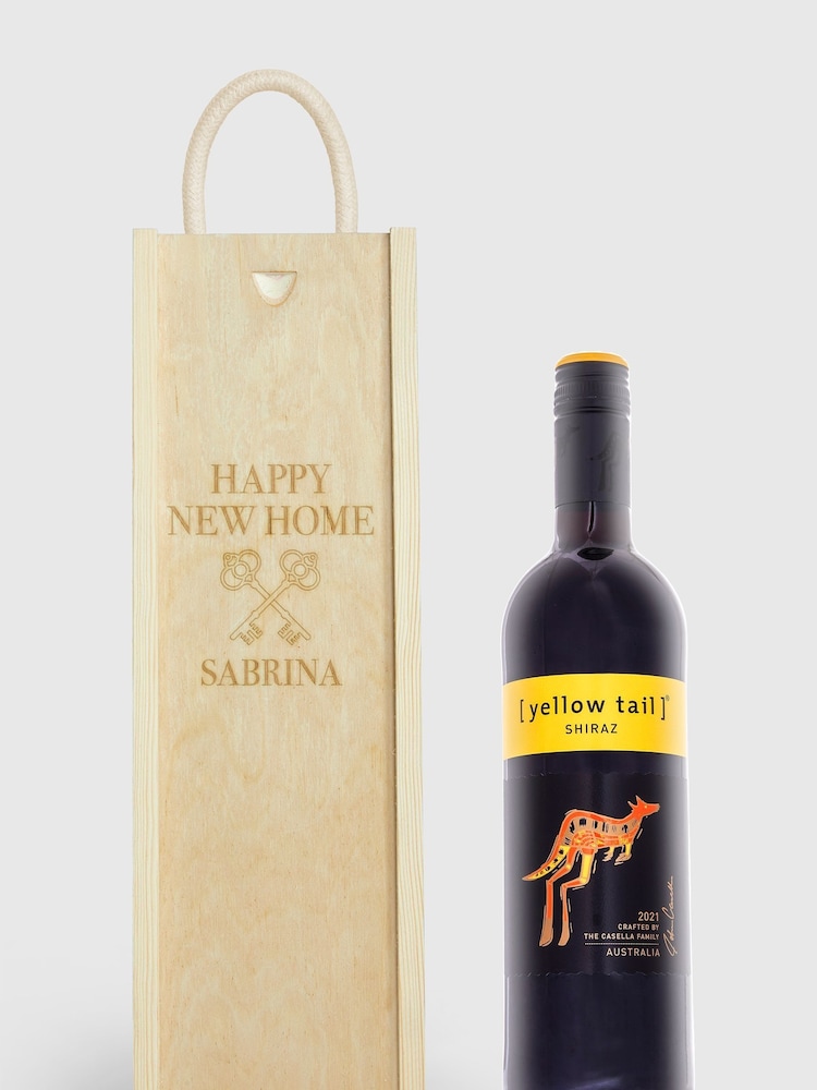 Personalised New Home Gift Box with Red Wine by Gifted Drinks - Image 1 of 4