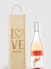 Personalised with Love Gift Box with Rose Wine by Gifted Drinks - Image 1 of 4
