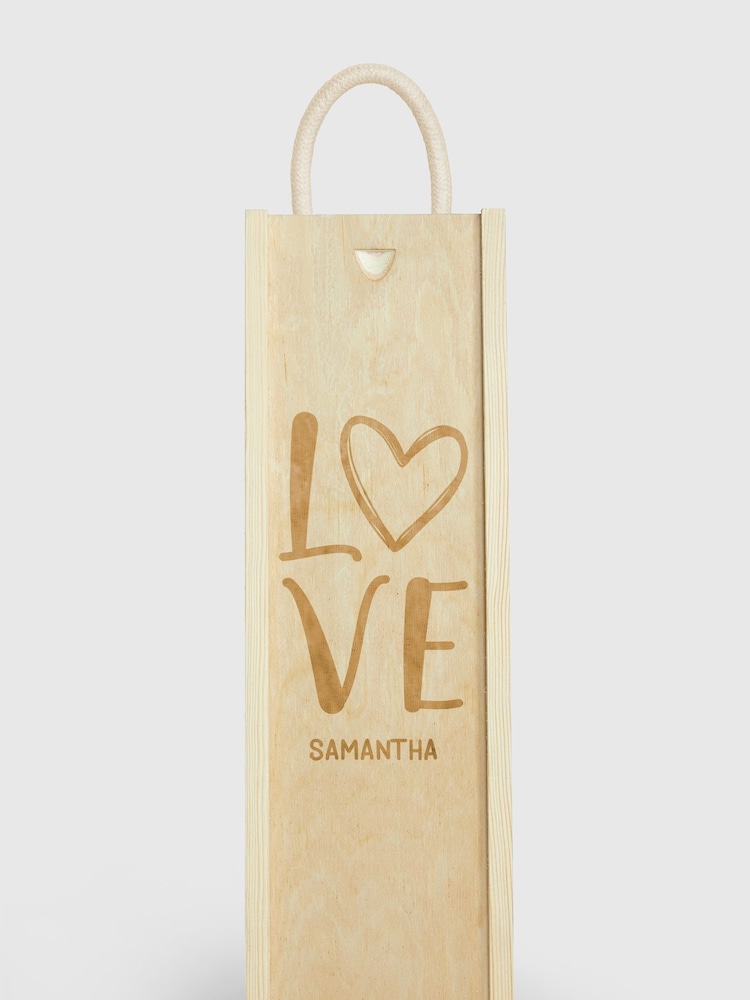 Personalised with Love Gift Box with White Wine by Gifted Drinks - Image 2 of 4