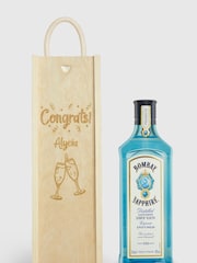 Personalised Congratulations Gift Box with Bombay Sapphire by Gifted Drinks - Image 1 of 4