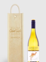 Personalised Good Luck Gift Box with White Wine by Gifted Drinks - Image 1 of 4