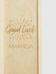 Personalised Good Luck Gift Box with White Wine by Gifted Drinks - Image 4 of 4