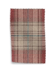 Versatile Check Stirling Red Sherlock Highback Armchair - Image 10 of 10