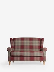 Versatile Check Stirling Red Sherlock 2 Seater Sofa - Image 2 of 7