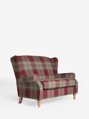 Versatile Check Stirling Red Sherlock 2 Seater Sofa - Image 3 of 7
