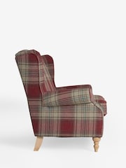 Versatile Check Stirling Red Sherlock 2 Seater Sofa - Image 5 of 7
