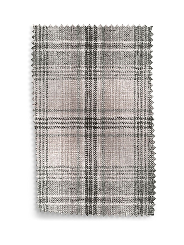 Versatile Check Nevis Grey Sherlock Highback Armchair - Image 9 of 9