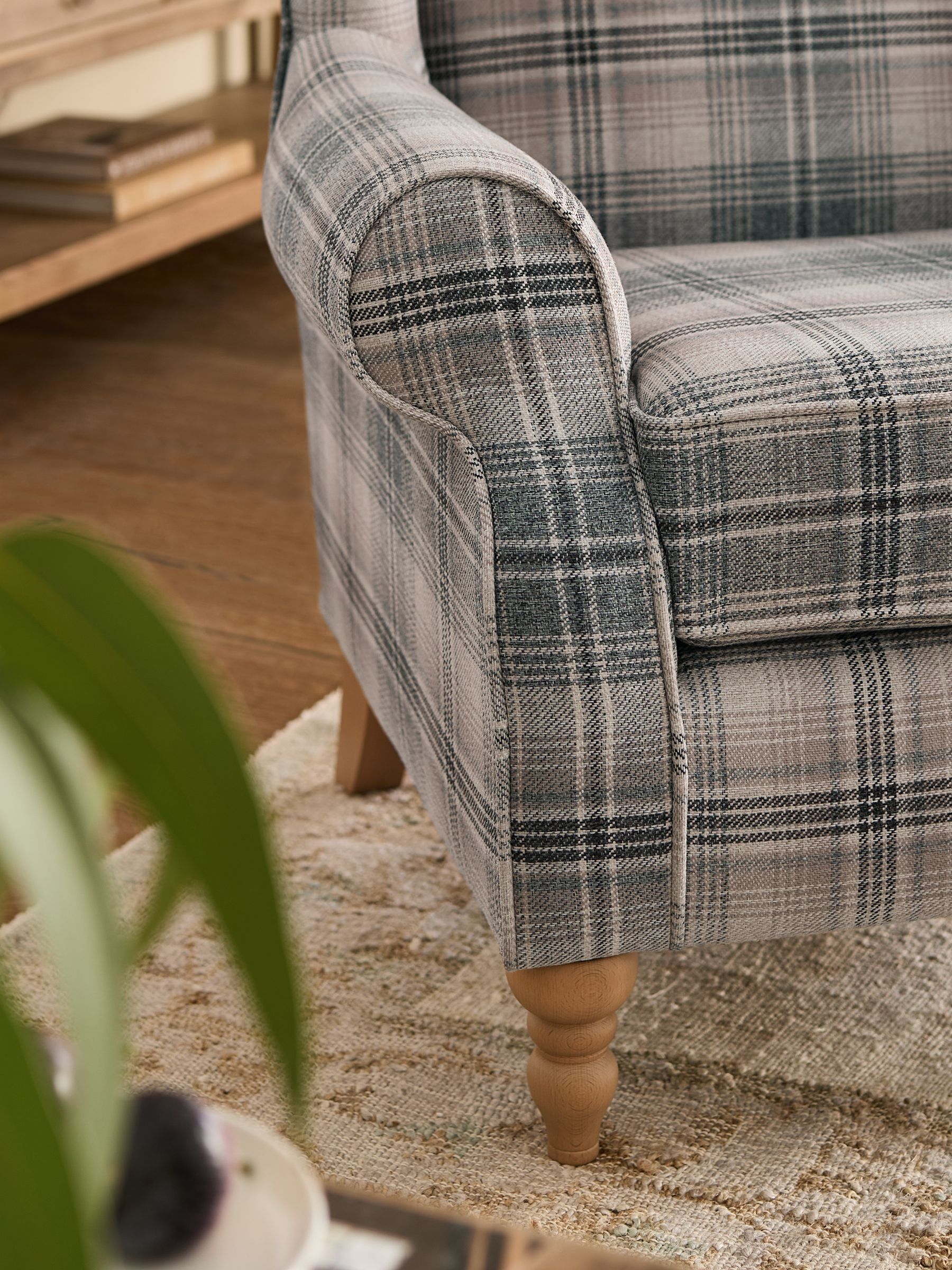 Buy Versatile Check Nevis Grey Sherlock Highback Large Armchair From buy-versatile-check-nevis-grey-sherlock-highback-large-armchair-from