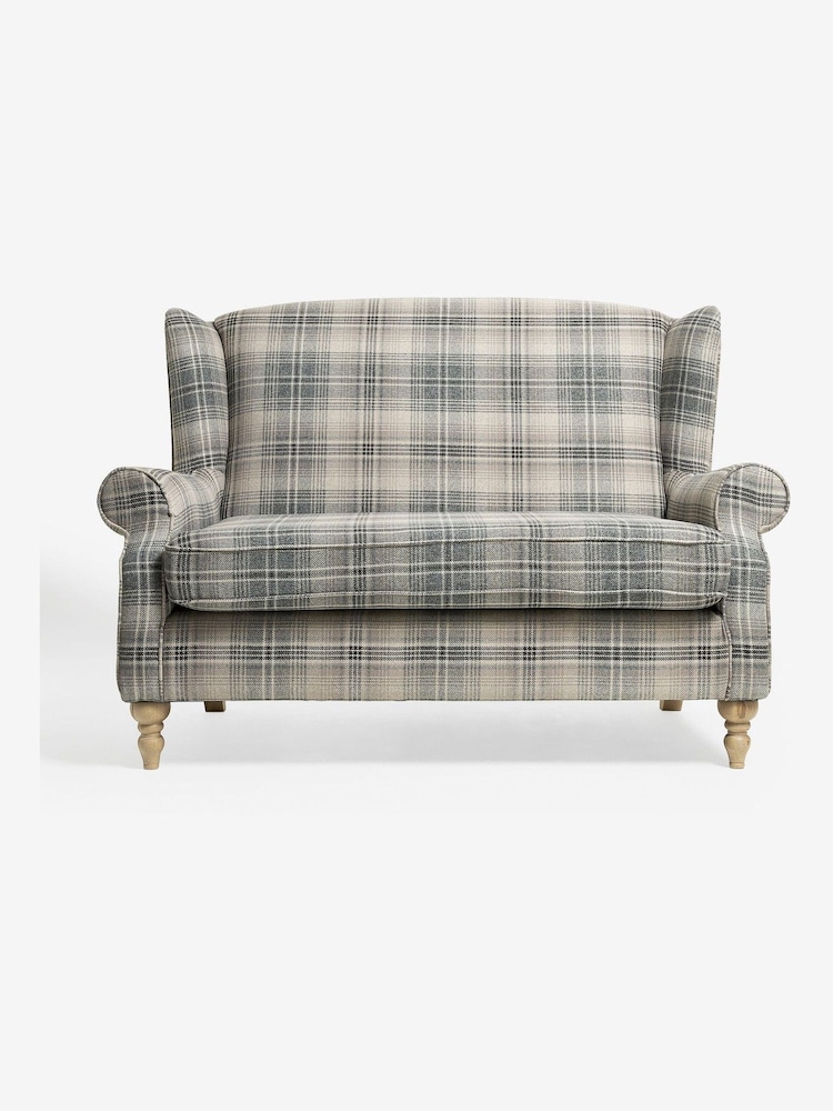 Versatile Check Nevis Grey Sherlock 2 Seater Sofa - Image 2 of 7