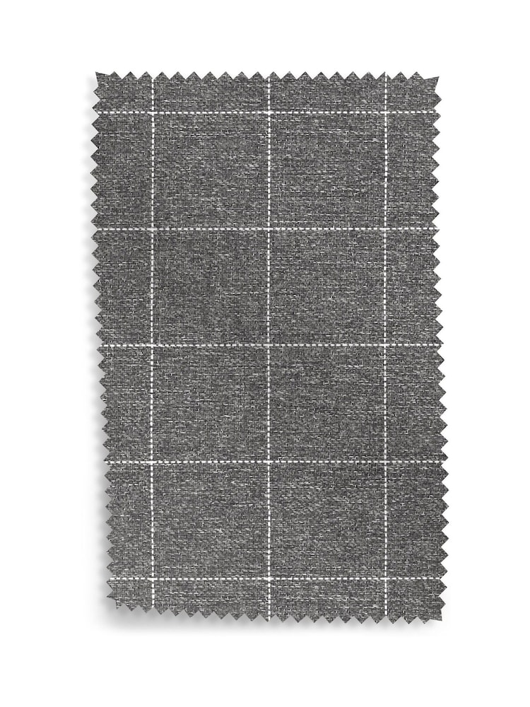 Tweedy Check Lawson Mid Grey Grande Sherlock Highback Armchair - Image 9 of 9