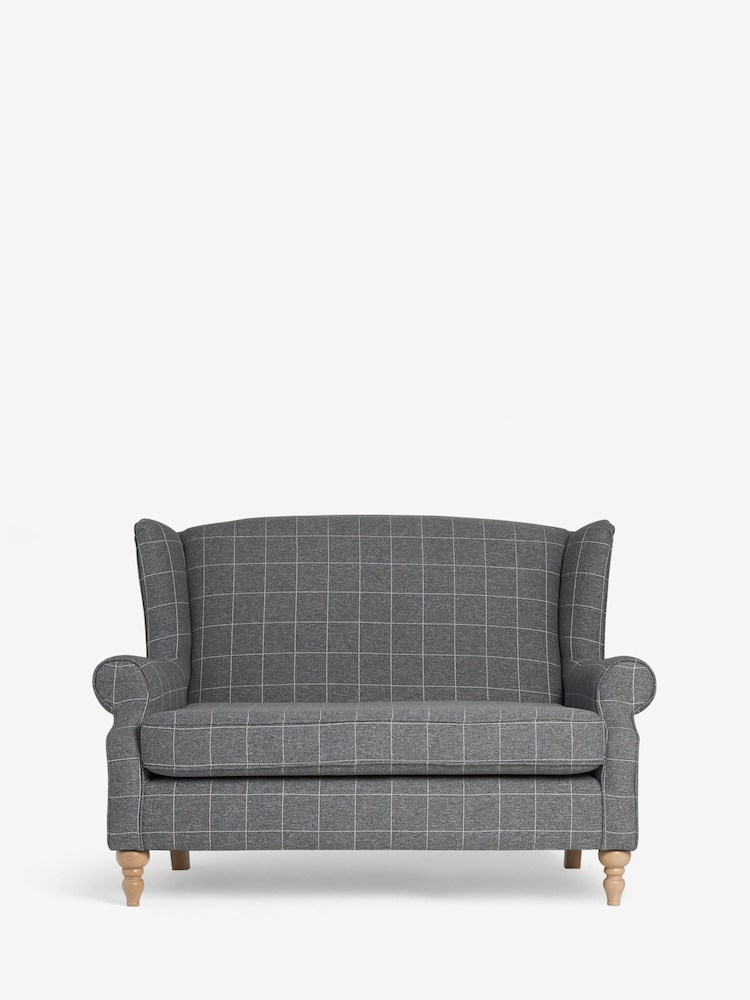 Tweedy Check Lawson Mid Grey Sherlock Small Sofa - Image 2 of 8