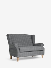 Tweedy Check Lawson Mid Grey Sherlock Small Sofa - Image 3 of 8