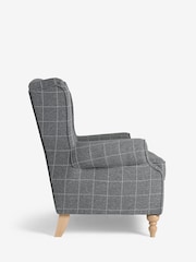 Tweedy Check Lawson Mid Grey Sherlock Small Sofa - Image 5 of 8