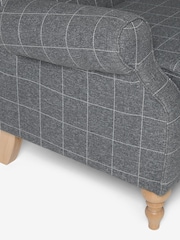 Tweedy Check Lawson Mid Grey Sherlock Small Sofa - Image 7 of 8