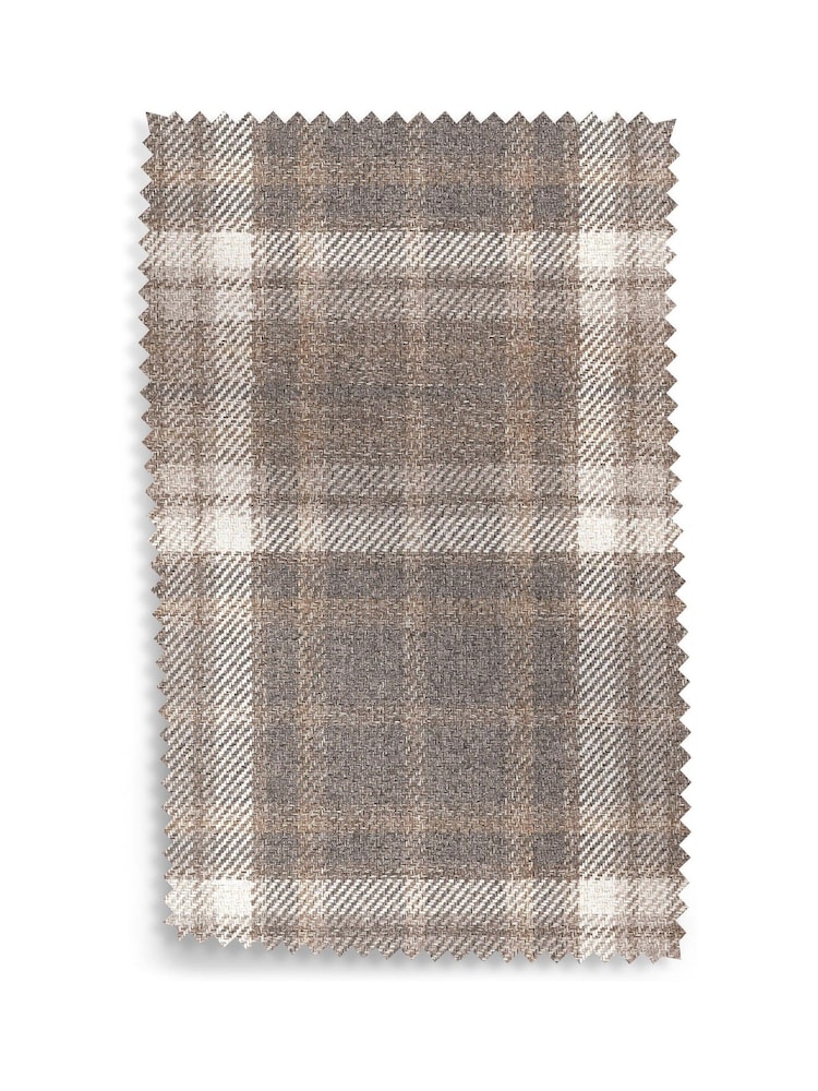 Tweedy Check Burford Natural Sherlock Highback Armchair - Image 10 of 10