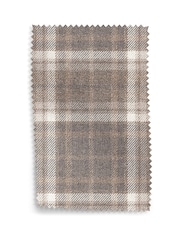 Tweedy Check Burford Natural Sherlock Highback Armchair - Image 11 of 12