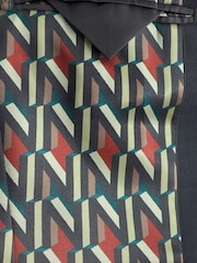 Navy Blue Slim Fit Shawl Collar Suit: Jacket - Image 6 of 8