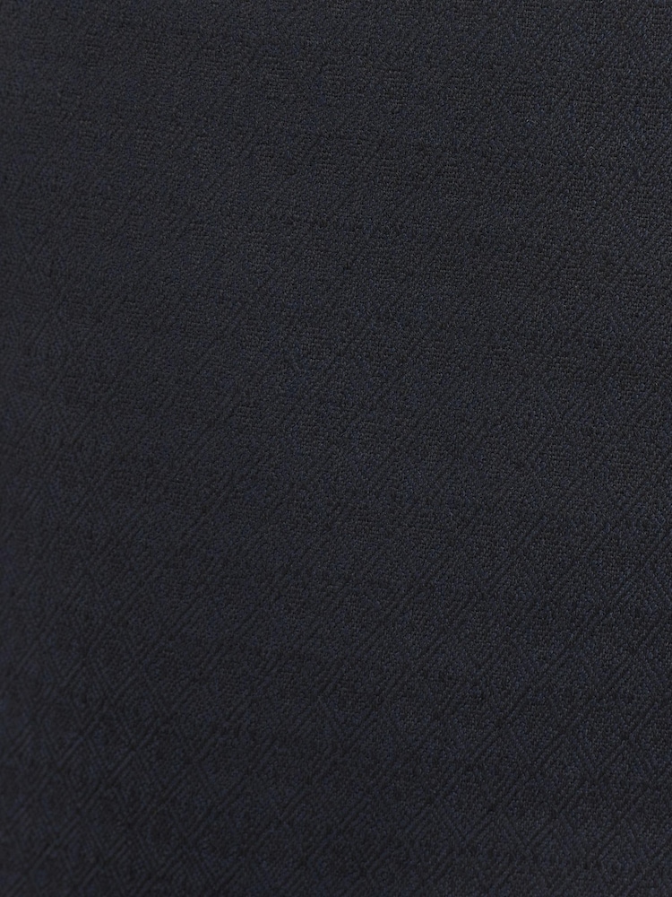 Navy Blue Slim Fit Shawl Collar Suit: Jacket - Image 8 of 8