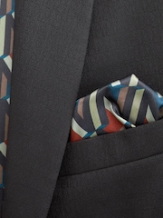 Black Slim Fit Shawl Collar Suit: Jacket - Image 10 of 13