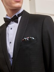 Black Slim Fit Shawl Collar Suit: Jacket - Image 4 of 13