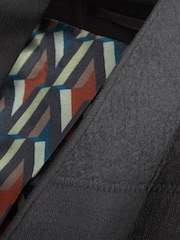 Black Slim Fit Shawl Collar Suit: Jacket - Image 9 of 13