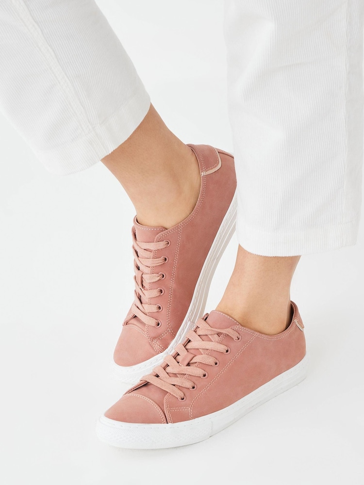 Pink Wide Fit Baseball Trainers - Image 1 of 8
