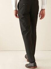 Black Relaxed Tapered Suit Trousers - Image 2 of 6