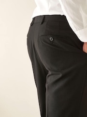 Black Relaxed Tapered Suit Trousers - Image 3 of 6