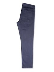 M&Co Herren-Twill-Hose aus Baumwollgemisch, blau - Bild 3 von 4