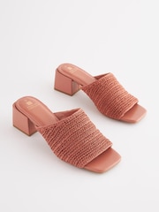 Pink Forever Comfort® Block Heel Mules - Image 1 of 5