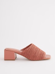 Pink Forever Comfort® Block Heel Mules - Image 2 of 5