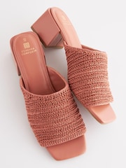 Pink Forever Comfort® Block Heel Mules - Image 3 of 5