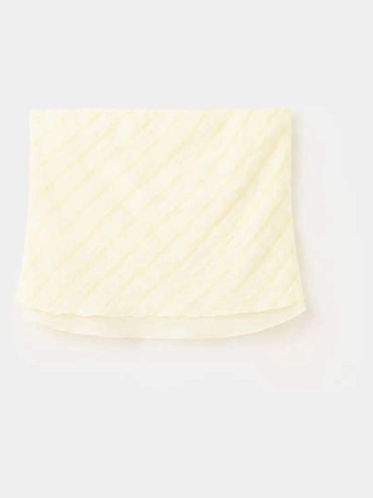 Mango Yellow Check Bandeau Blouse - Image 1 of 3