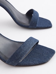 Denim Forever Comfort® Skinny Heel Closed Back Sandals - Image 4 of 5