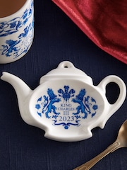 Spode Blue King's Coronation Teabag Tidy - Image 1 of 4