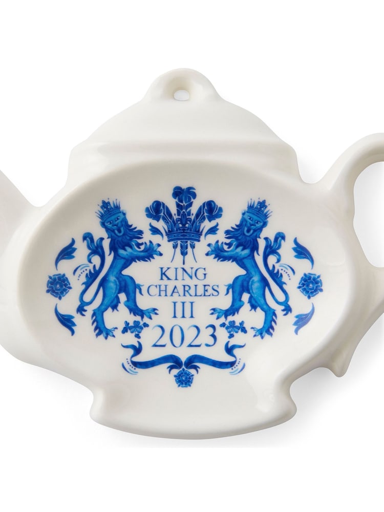 Spode Blue King's Coronation Teabag Tidy - Image 4 of 4