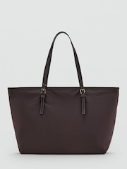 Mango Brown Tote Shoulder Bag - Image 1 of 5